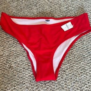 Red old navy swim bottoms